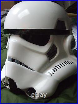 Star Wars Fibreglass Stormtrooper Helmet Anh Full Size With Inner Foam Fitted