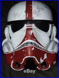 Star Wars Fibreglass Stormtrooper Incinerator Trooper Helmet Full Size + Padding