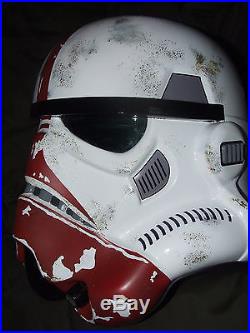 Star Wars Fibreglass Stormtrooper Incinerator Trooper Helmet Full Size + Padding