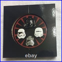 Star Wars First Order Helmets Set of 4 Pins LE 1000 Kylo Ren Captain Phasma 2016