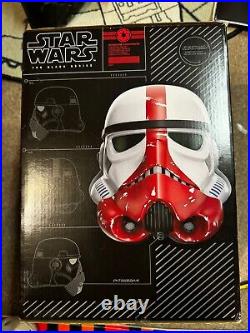 Star Wars Hasbro Black Series Incinerator Storm Trooper Helmet With Box