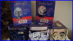 Star Wars Helmet Darth Vader Boba Fett X-Wing Stormtrooper C-3PO Riddell RARE