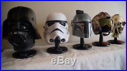 Star Wars Helmet Darth Vader Boba Fett X-Wing Stormtrooper C-3PO Riddell RARE