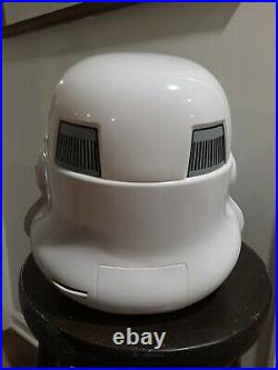 Star Wars Imperial Stormtrooper Helmet For Parts not working As Is Black Series