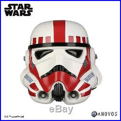 Star Wars Imperial Stormtrooper TK Shock Trooper Red Variant Helmet Prop ANOVOS