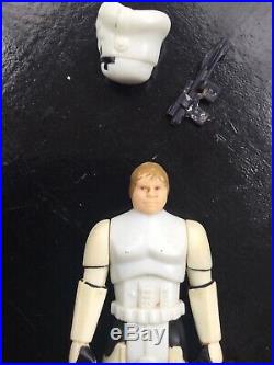 Star Wars Last 17 Vintage Luke Skywalker Stormtrooper Original Helmet and weapon