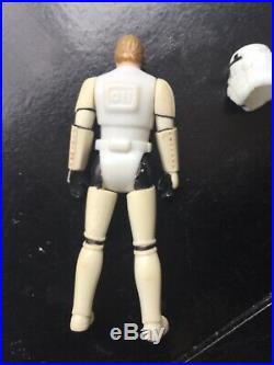 Star Wars Last 17 Vintage Luke Skywalker Stormtrooper Original Helmet and weapon