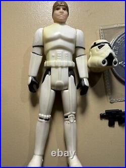 Star Wars Luke Skywalker Stormtrooper Disguise Last 17 POTF 1984 COMPLETE + COIN