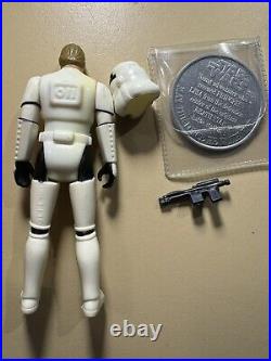 Star Wars Luke Skywalker Stormtrooper Disguise Last 17 POTF 1984 COMPLETE + COIN