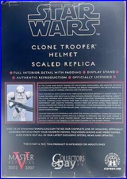 Star Wars Master Replicas CLONE TROOPER Scaled Helmet 2007 Revenge Of The Sith