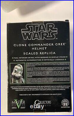 Star Wars Master Replicas Clone Commander Gree Scaled Helmet Opened