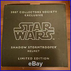 Star Wars Master Replicas Shadow Storm Trooper Helmet 1/1 Limited Edition 2007