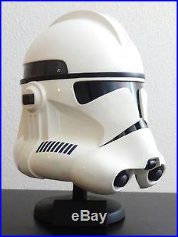 Star Wars Master Replicas Sw-144 Clone Trooper Helmet Bust Figure Statue Le Rare