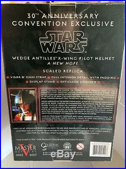 Star Wars Master Replicas Wedge X-Wing. 45 Helmet Convention Exclusive 30th Annv