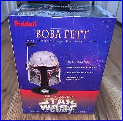 Star Wars Ridell Mini Helmet Lot Of 2 Darth Vader And Boba Fett Aunthentic