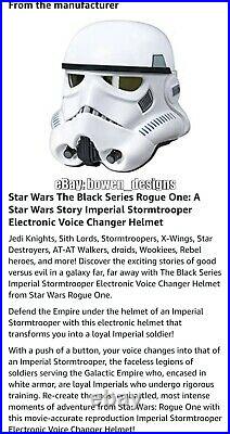 Star Wars Rogue One 1 Black Series STORMTROOPER Helmet Prop Replica Hasbro Armor