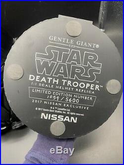 Star Wars Rogue One Death Trooper Helmet Nissan / Gentle Giant 2017 Exclusive