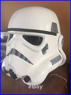 Star Wars Rogue One Fiberglas Stormtrooper 11 prop replica helmet and stand