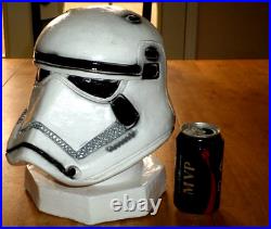 Star Wars STORMTROOPER 3-D HELMET, 11.5 TALL, PLASTER COIN BANK, HANDMADE