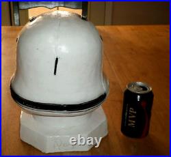 Star Wars STORMTROOPER 3-D HELMET, 11.5 TALL, PLASTER COIN BANK, HANDMADE