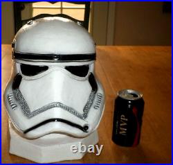 Star Wars STORMTROOPER 3-D HELMET, 11.5 TALL, PLASTER COIN BANK, HANDMADE