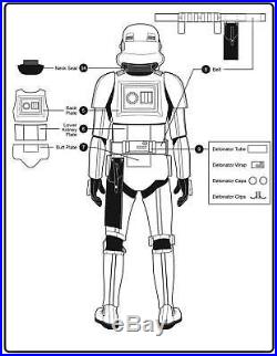 Star Wars STORMTROOPER ARMOR Kit Helmet Neck Seal Holster Anovos Ready To Ship