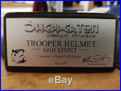 Star Wars Shepperton design studios Stormtrooper stunt helmet No 197 (ANH)