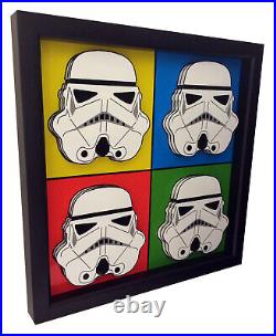 Star Wars Stormtrooper Helmet 3D Pop Art Darth Vader Print Artwork Kylo Ren