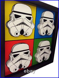 Star Wars Stormtrooper Helmet 3D Pop Art Darth Vader Print Artwork Kylo Ren