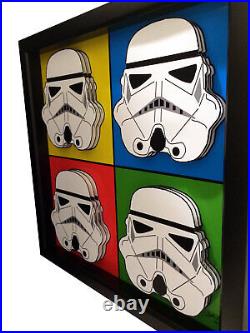 Star Wars Stormtrooper Helmet 3D Pop Art Darth Vader Print Artwork Kylo Ren