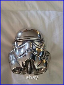 Star Wars Stormtrooper Helmet Large Chrome Metal Belt Buckle @2005 Lucasfilm Ltd