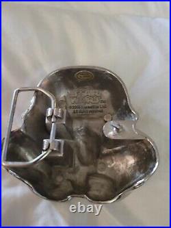 Star Wars Stormtrooper Helmet Large Chrome Metal Belt Buckle @2005 Lucasfilm Ltd