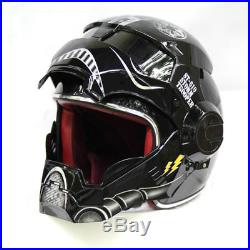 Star Wars Stormtrooper Helmet Motorcycle Half Helmet Motocross Masei Black