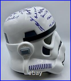 Star Wars Stormtrooper Helmet Signed By 31 Stormtroopers Very Rare