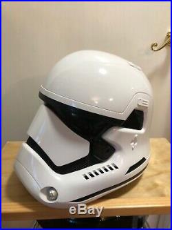 Star Wars TFA First Order Anovos Stormtrooper Helmet 11 Scale Prop With Stand