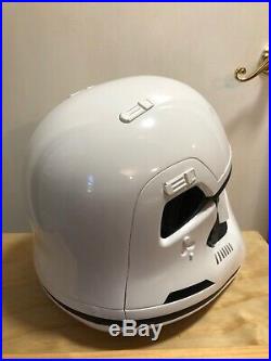 Star Wars TFA First Order Anovos Stormtrooper Helmet 11 Scale Prop With Stand