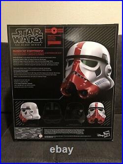 Star Wars The Black Series INCINERATOR STORMTROOPER Electronic Helmet NEW