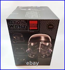 Star Wars The Black Series Shadow Trooper Voice-Changer Helmet withBox Damage NEW