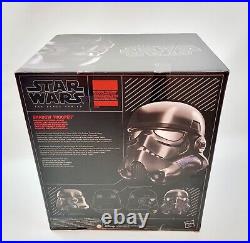 Star Wars The Black Series Shadow Trooper Voice-Changer Helmet withBox Damage NEW