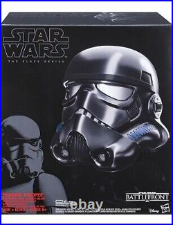 Star Wars The Black Series Shadow Trooper Voice-Changer Helmet withBox Damage NEW