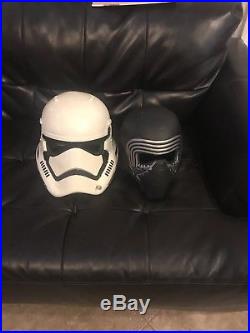 Star Wars The Force Awakens Adult Kylo Ren & First Order Stormtrooper Helmet
