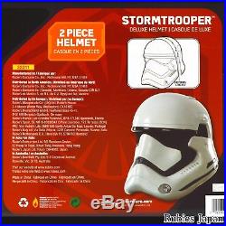 Star Wars The Force Awakens Adult Stormtrooper 2-Piece Helmet One Size w. NEW