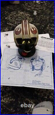 Star Wars Trilogy Collection Luke X-Wing Fighter Mini Helmet Riddell WithStand