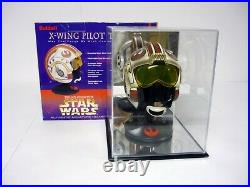 Star Wars X-Wing Pilot Helmet Riddell Authentic 8 Trilogy Mini withCase &Box 1997