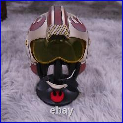 Star Wars X-Wing Pilot Helmet and Stand 1997 Riddell