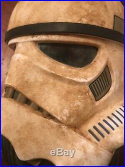Star Wars black series stormtrooper helmet custom paint mandalorian electronic