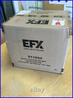 Star Wars eFX Collectibles Limited Edition Scout Trooper Helmet MISB #41 Sealed