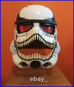 Star wars Customized stormtrooper helmet Marvel Venomized Rare Unique
