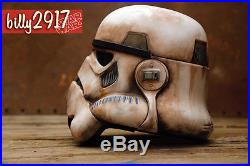 Star wars black series Stormtrooper helmets custom Painted Sandtrooper Weathered