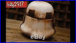 Star wars black series Stormtrooper helmets custom Painted Sandtrooper Weathered